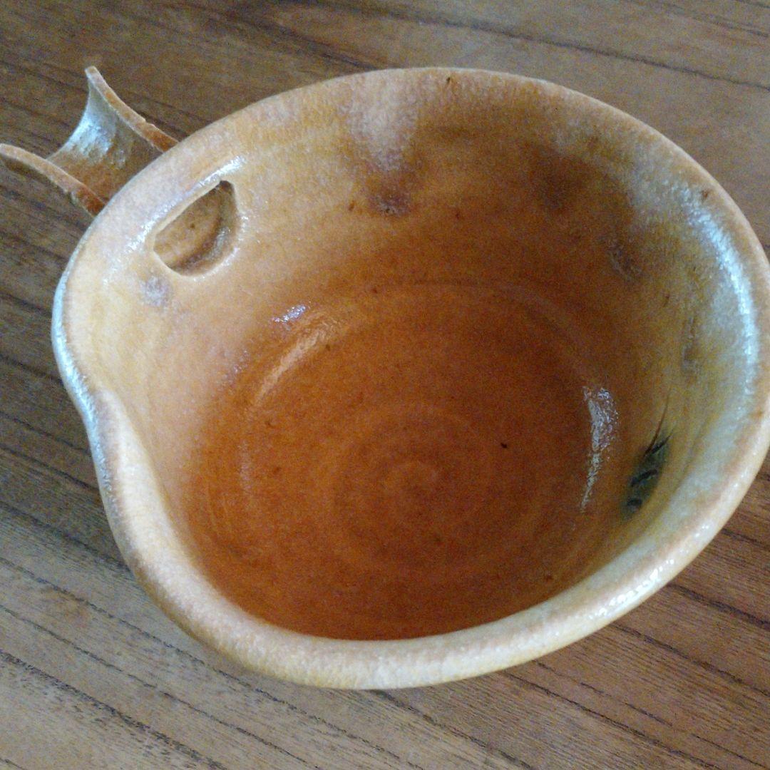 黄瀬戸 美濃焼『若月 竹光』片口形向付(10客箱入り)