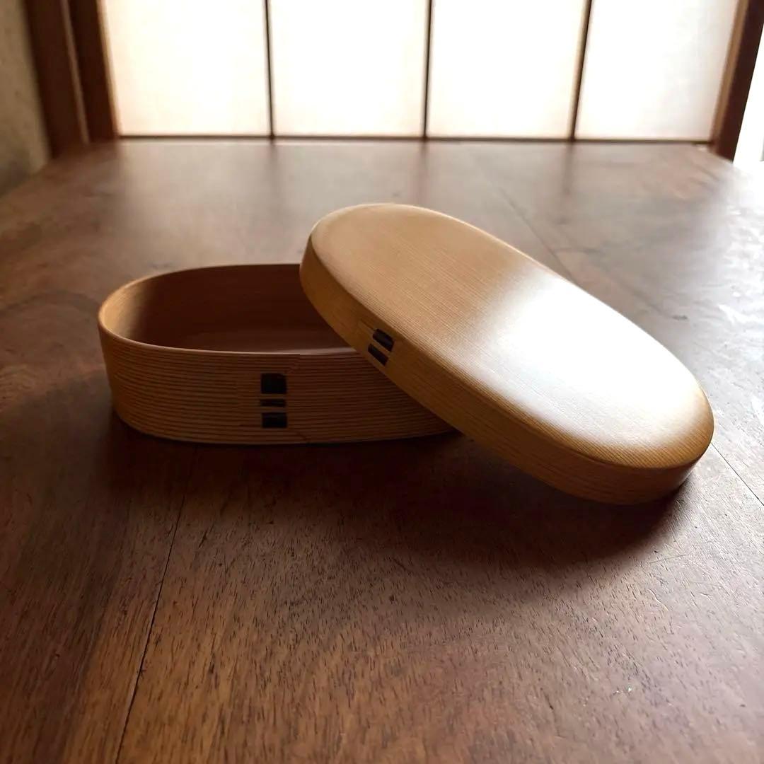 栗久　曲げわっぱ　小判弁当　大