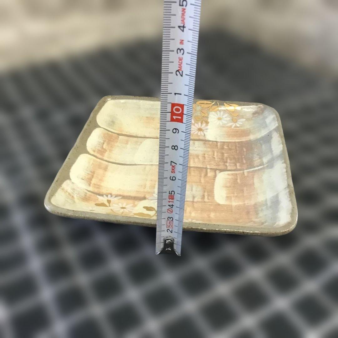 たち吉　金彩草花　盛皿　角皿　桐箱　橘吉　タチキチ　6枚セット