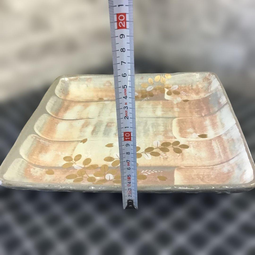 たち吉　金彩草花　盛皿　角皿　桐箱　橘吉　タチキチ　6枚セット