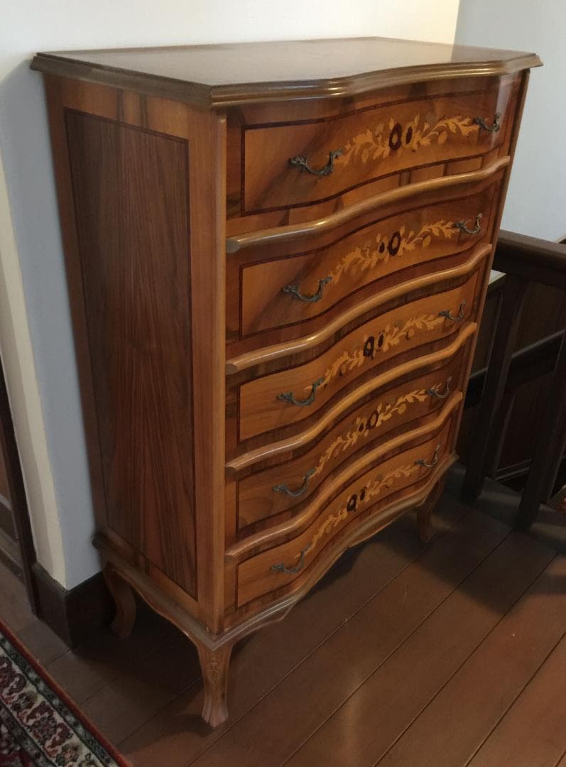 イタリア ヨーロッパ 家具 5段チェスト クラシック アンティーク