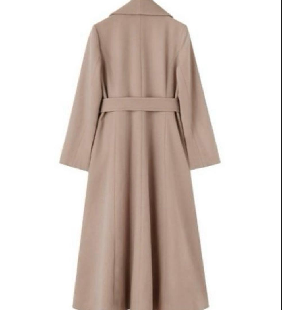 【店クリーニング済】JENNE日本製ウールコートSライトベージュ