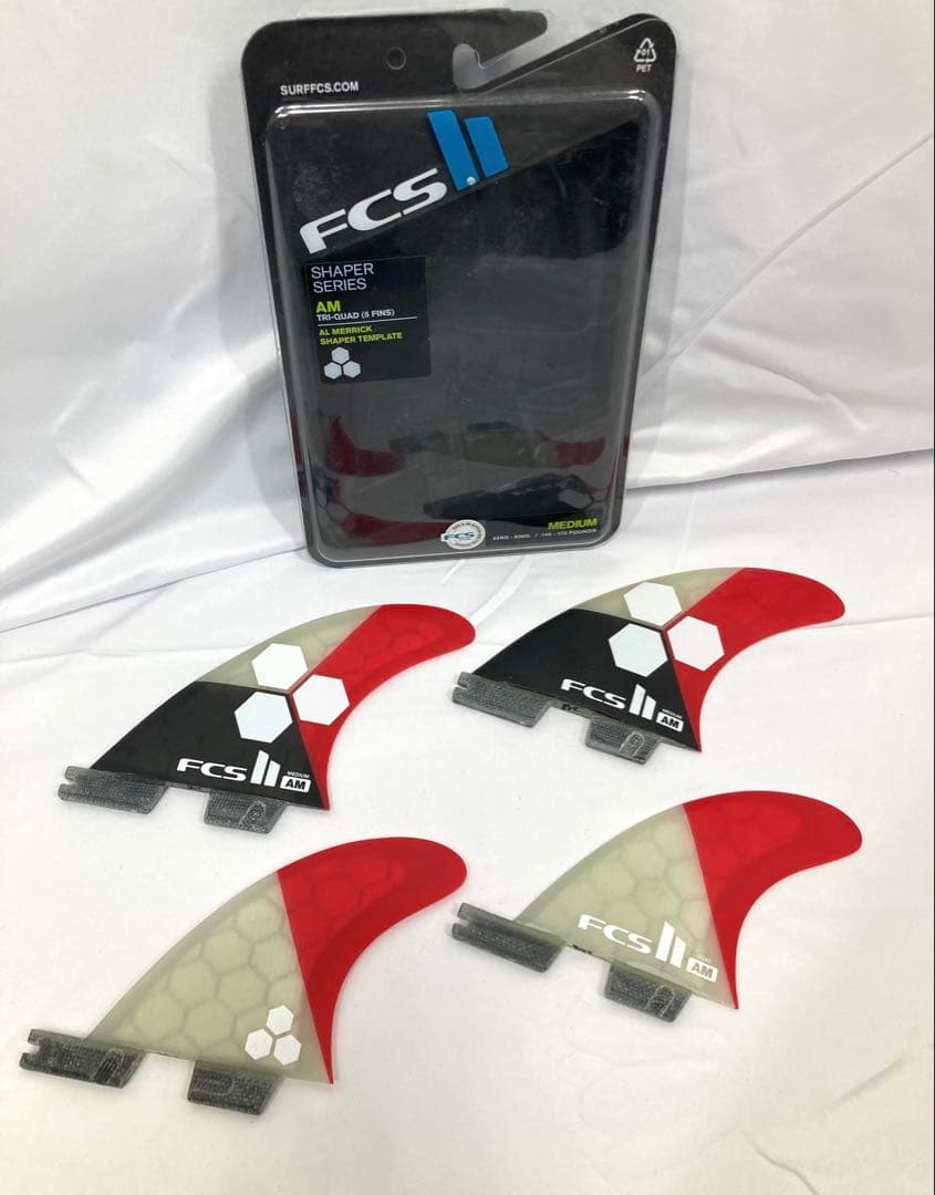 214N9レ 4枚 FCS2 AM Al TRI-QUAD フィン アルメリック