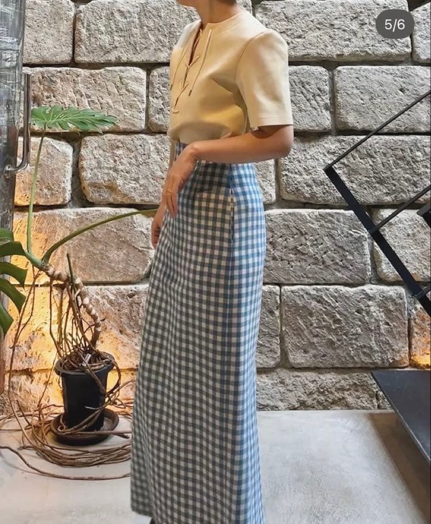 【美品】AURALEE AIRY SMOOTH CASHMERE SKIRT