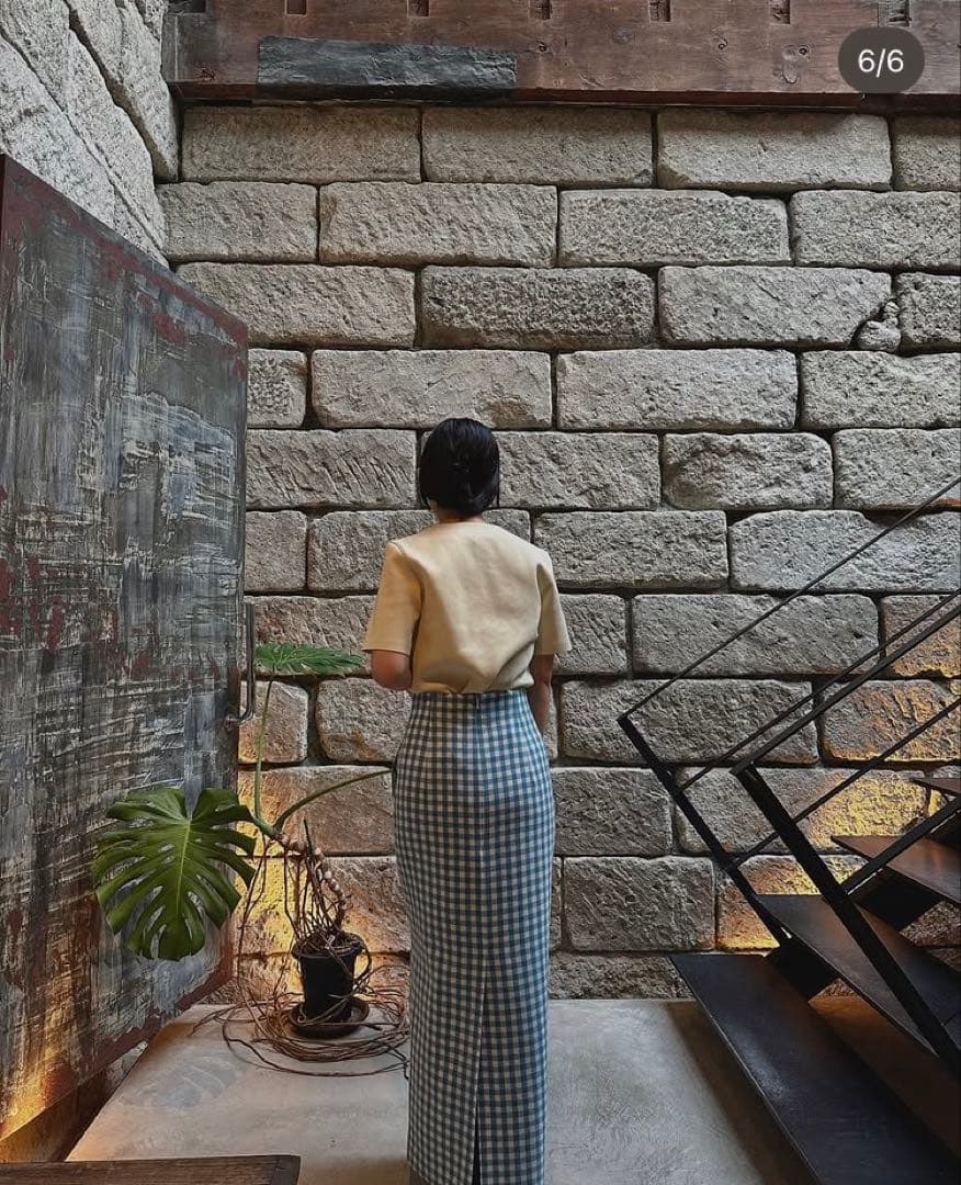 【美品】AURALEE AIRY SMOOTH CASHMERE SKIRT