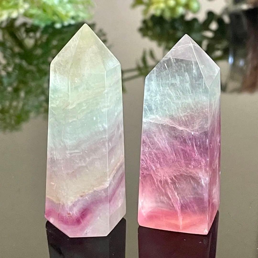 専用　天然石　フローライト　ポイント　タワー