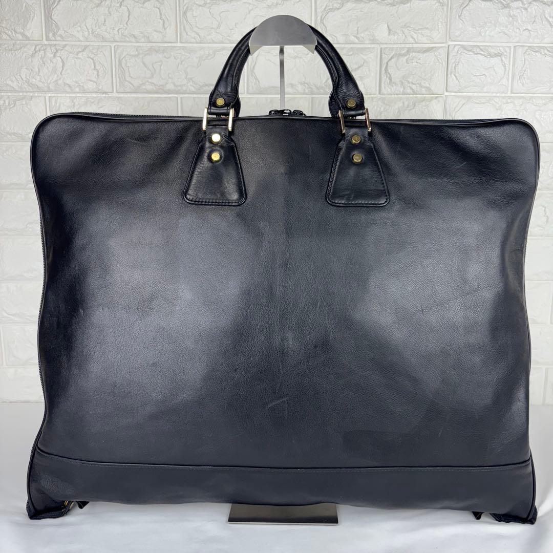 ✨美品✨ PORTER 牛革 レザー ガーメントバッグ ブラック