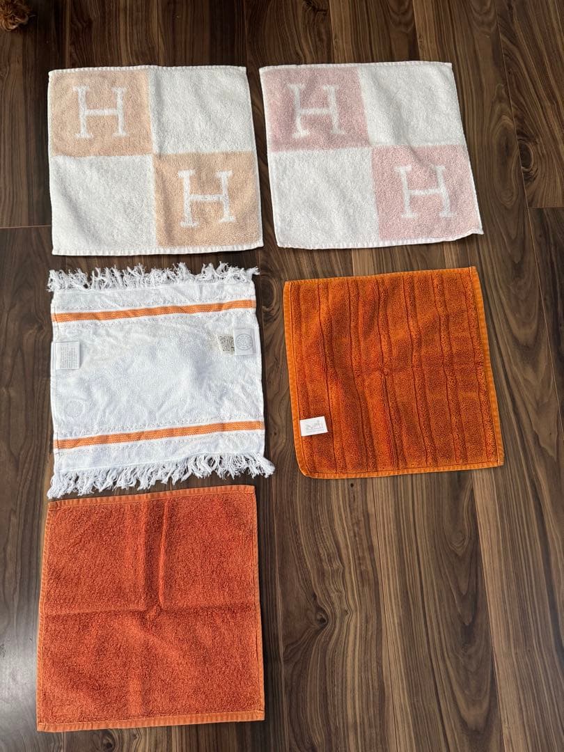 HERMES エルメス　ハンドタオル　タオル　アヴァロン等　5枚セット