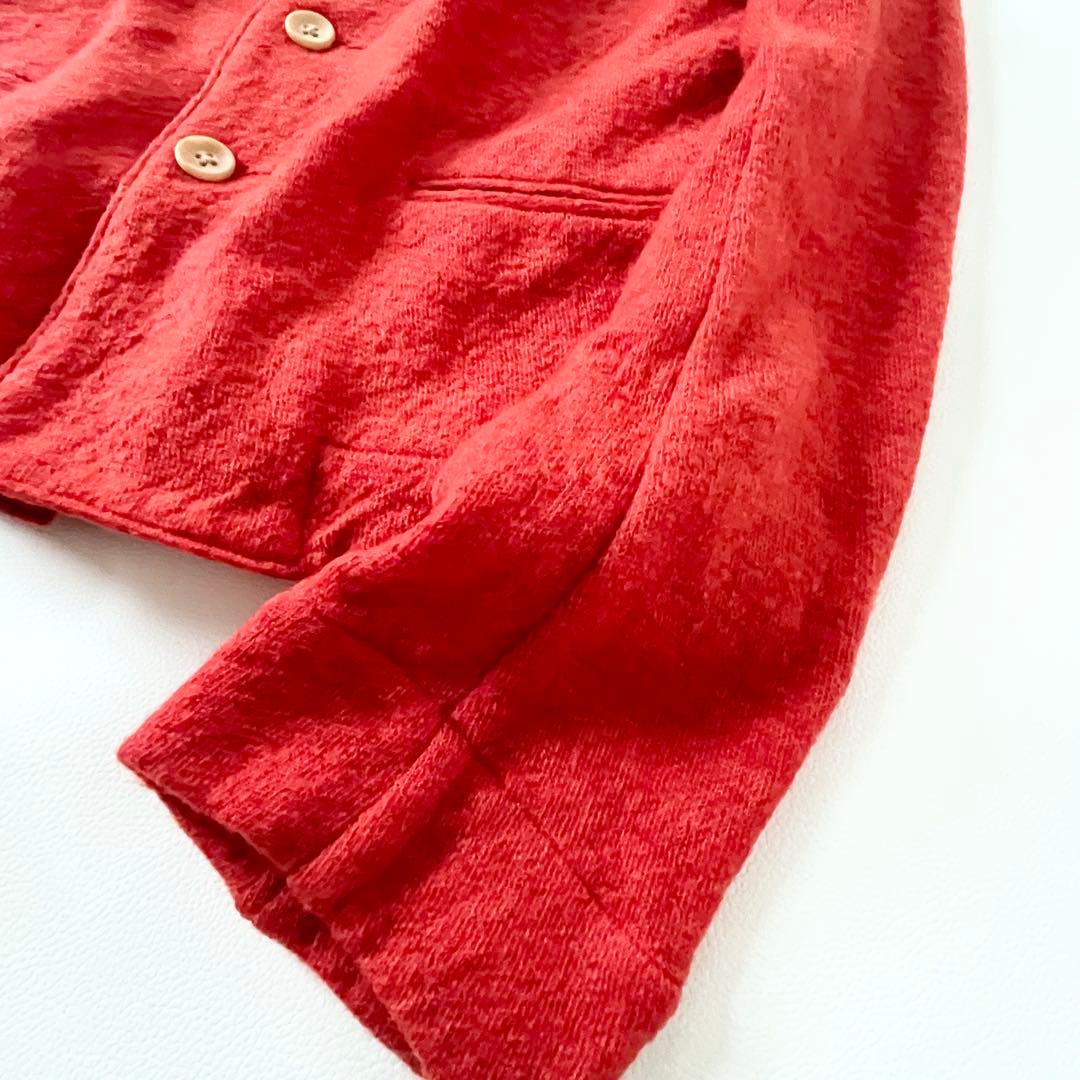 ＊45rpm ウールカーディガンジャケット　レッド＊