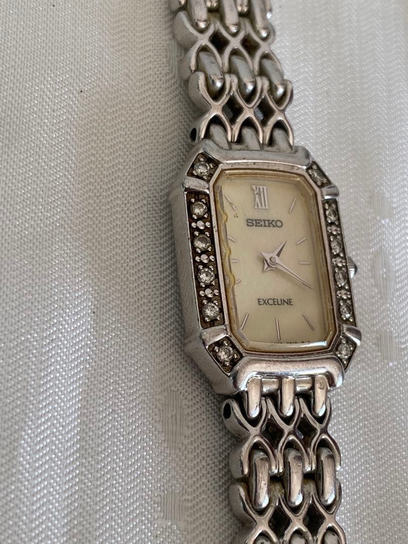 SEIKO セイコー 2E20-7460 エクセリーヌ クオーツ 12pダイヤ