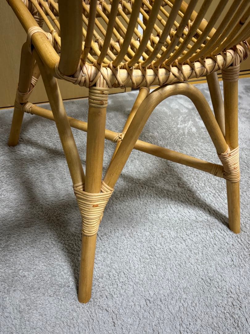 ラタンチェア ダイニングチェア PCチェア おしゃれ 軽い 籐 チェア 椅子
