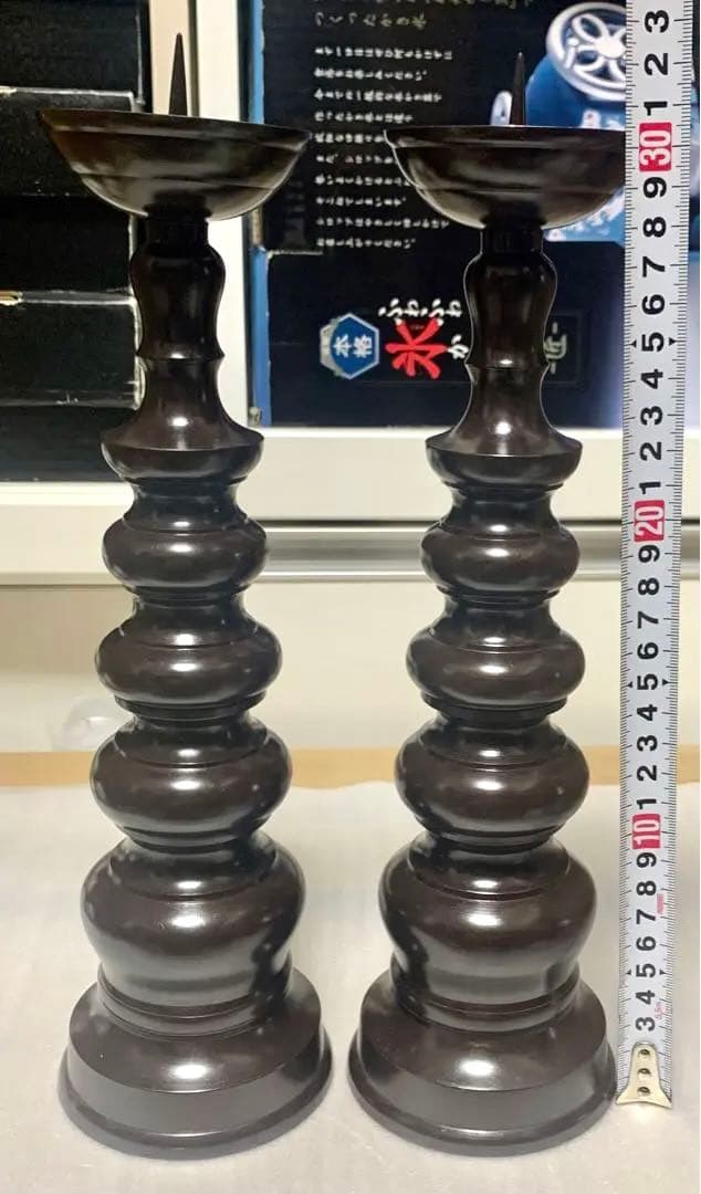 ローソク立て　真鍮　(仏具、仏壇)15