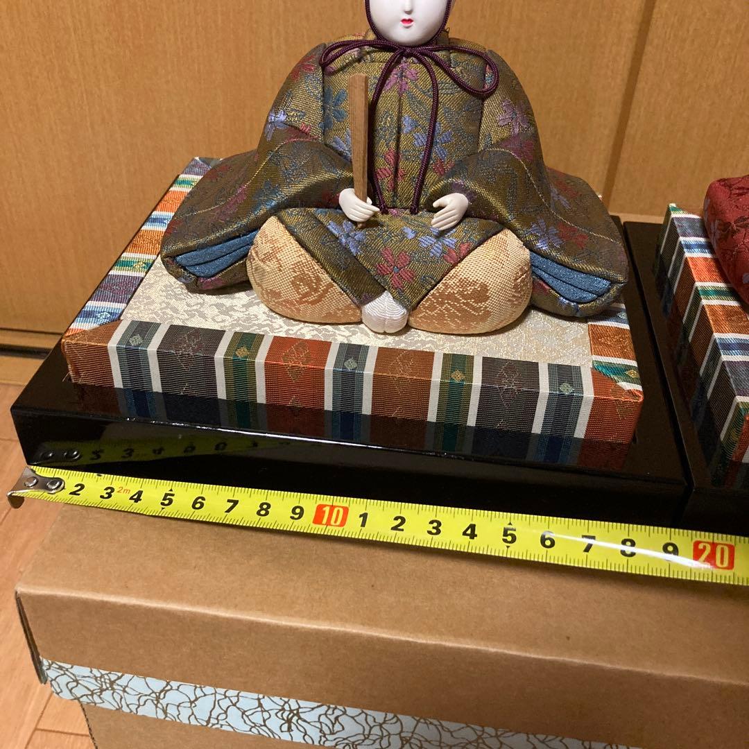 江戸木目込人形　桃山雛　一秀作　新王飾　雛人形