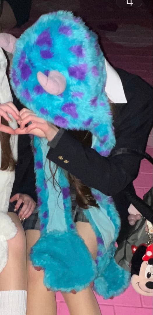 ディズニー　ファンキャップ　サリー　マフラーキャップ