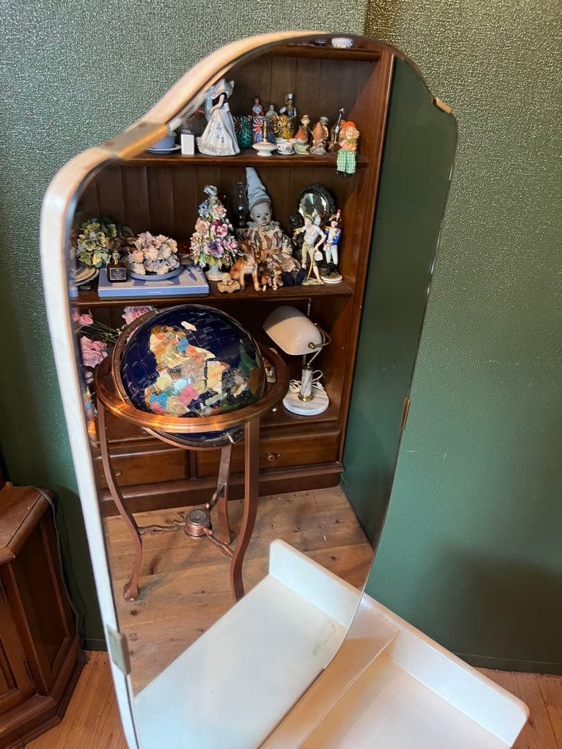 花柄 ドレッサー 鏡台 レトロポップ 昭和レトロ 当時物 インテリア チェスト