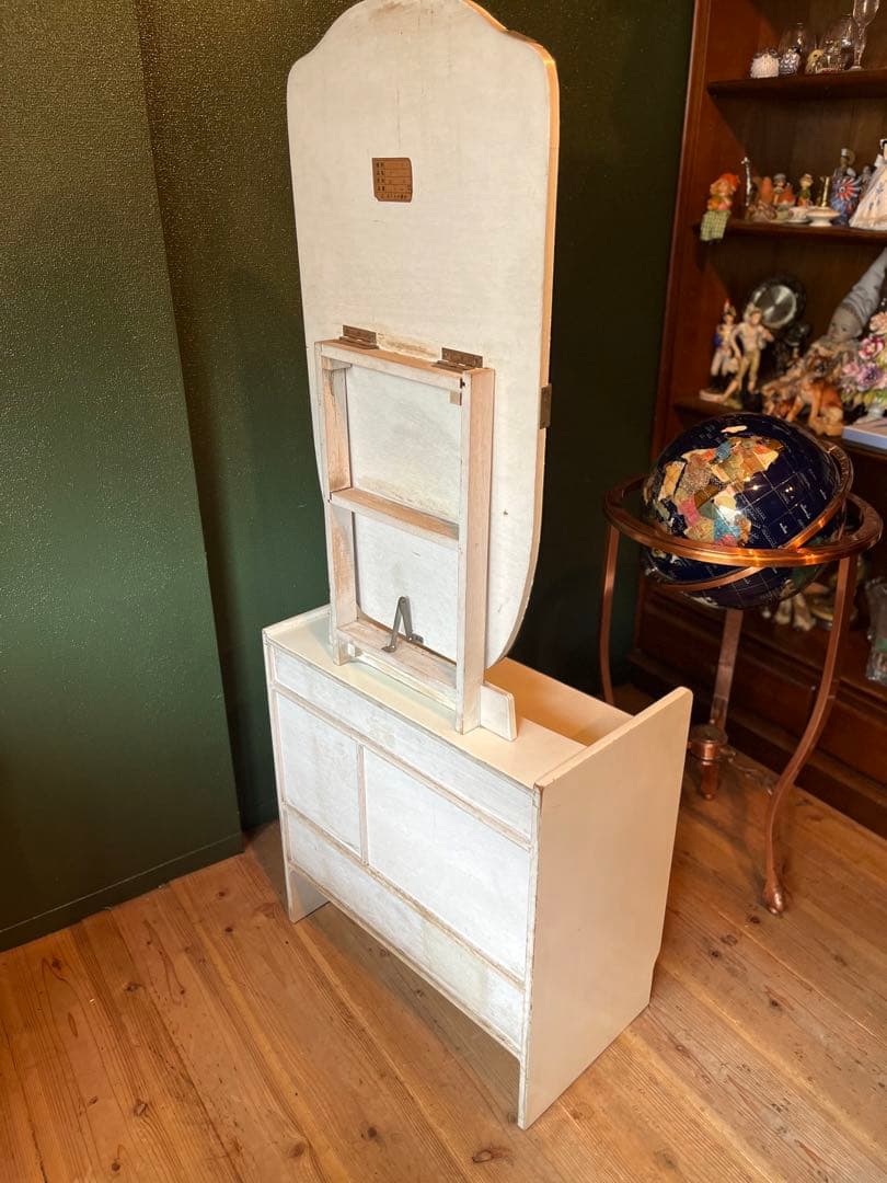 花柄 ドレッサー 鏡台 レトロポップ 昭和レトロ 当時物 インテリア チェスト