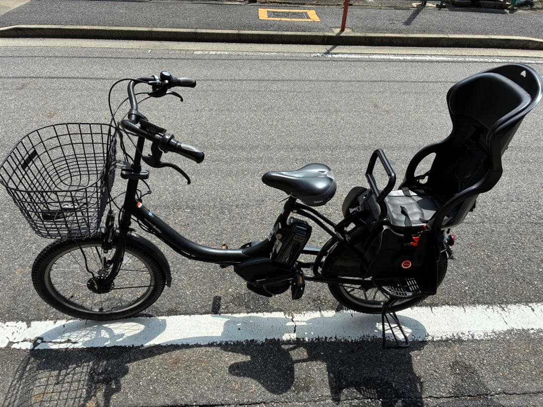 ヤマハ パスバビー pasbaby 電動アシスト自転車 チャイルドシート付き　黒