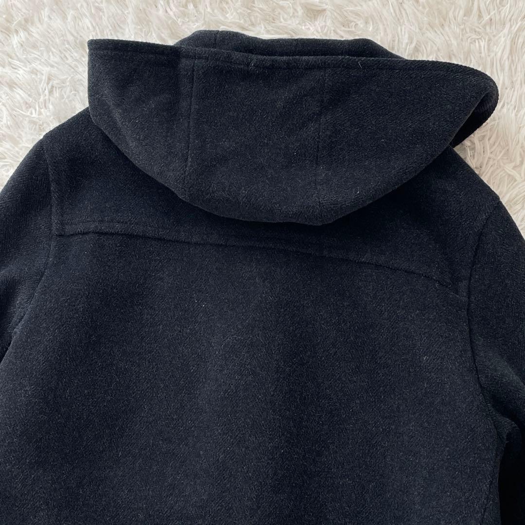 美品 ブルックスブラザーズ モヘア ダッフルコート ヘリンボーン ネイビー