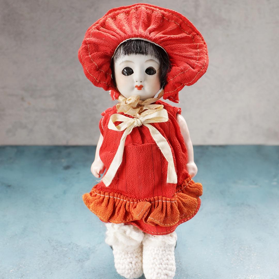 【可愛いサクラビスク・レトロドール3-2】真っ赤な女の子