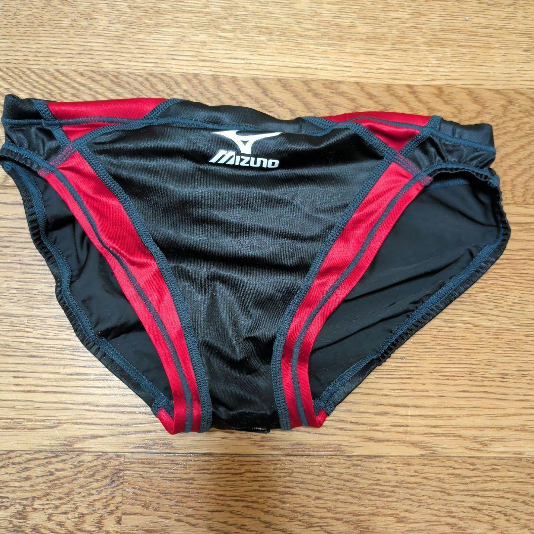 Mizuno 競泳水着 黒/赤