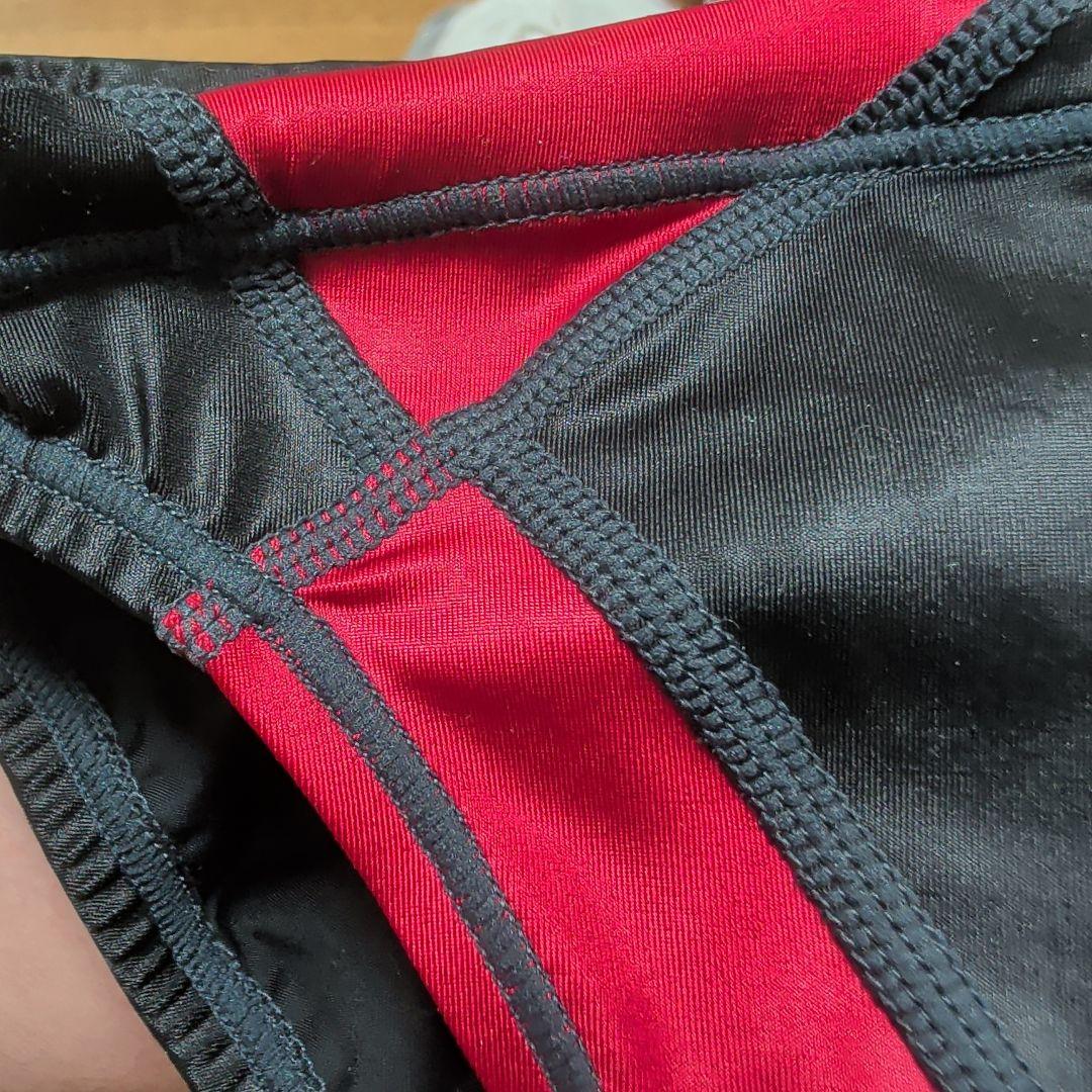 Mizuno 競泳水着 黒/赤