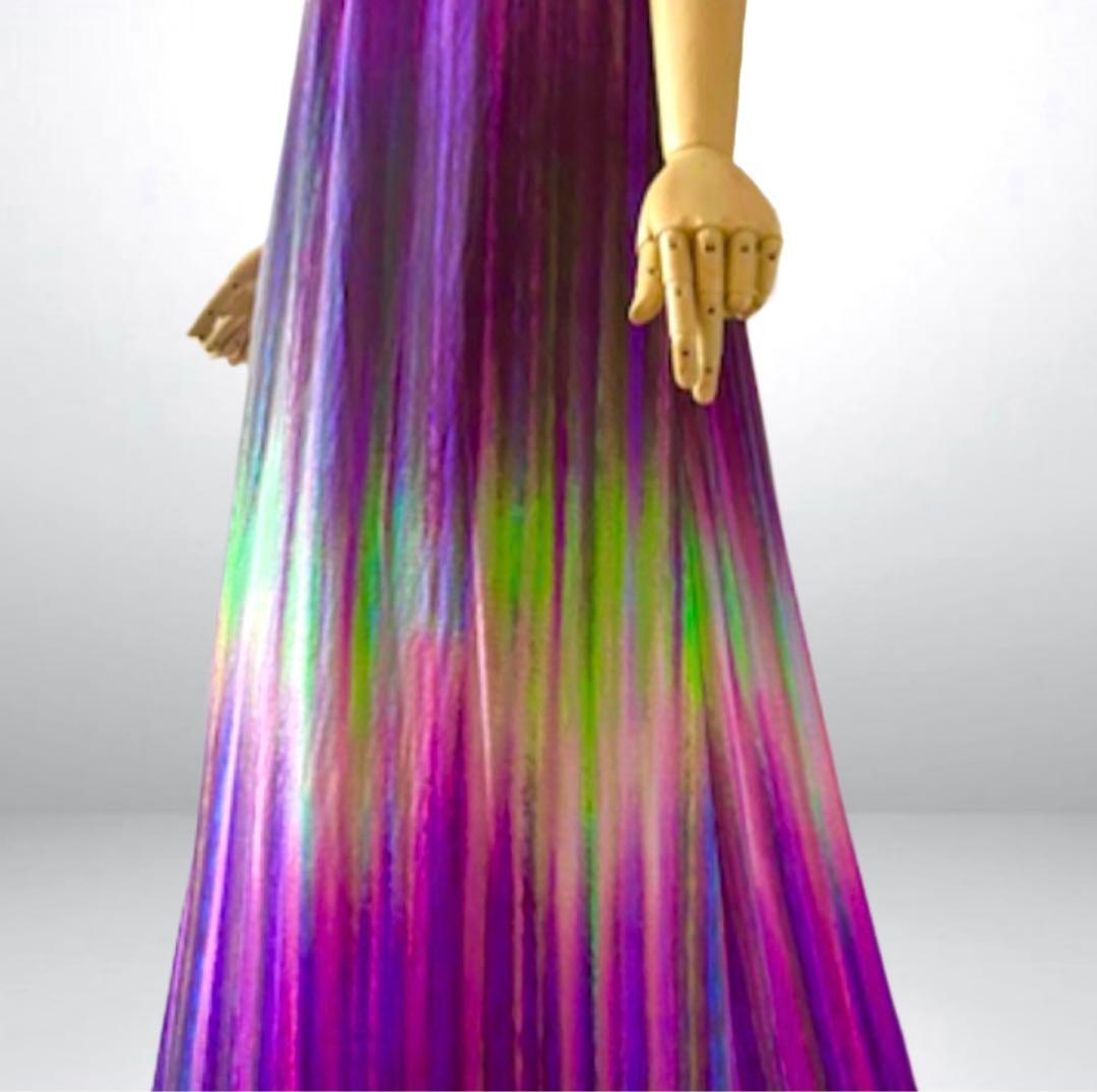 極美品✨◆BCBGMAXAZRIA◆30万 シルク100%マキシドレスワンピース