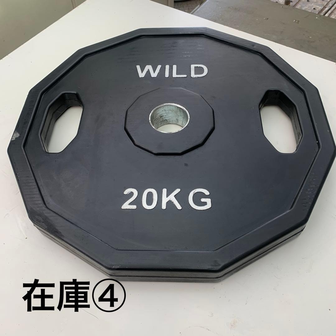 ワイルドフィットオリンピックプレート20kg在庫④
