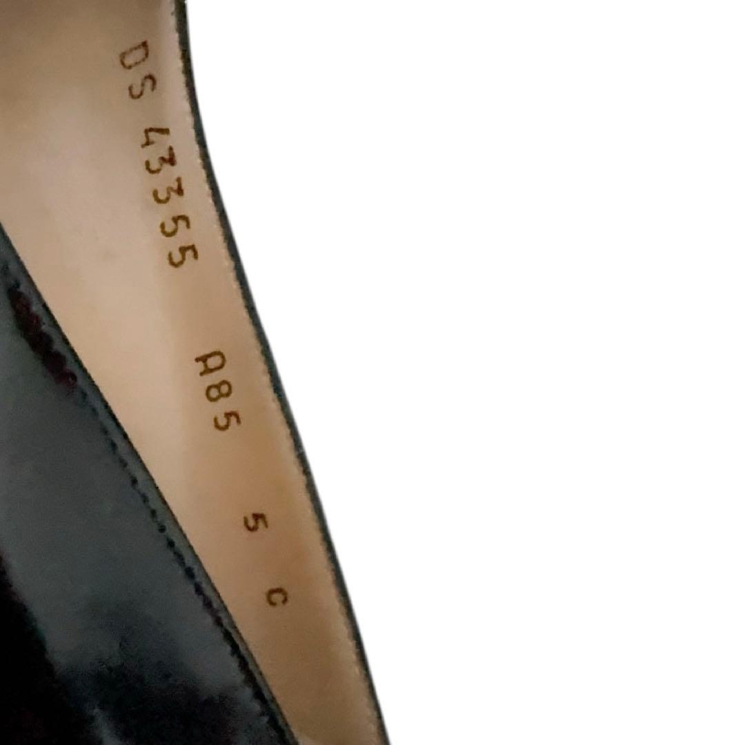 未使用 フェラガモ ブラック22.5㎝ エナメル