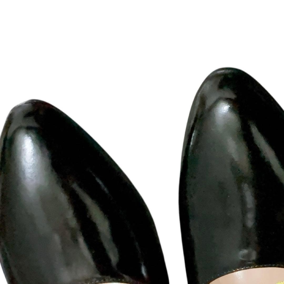 未使用 フェラガモ ブラック22.5㎝ エナメル