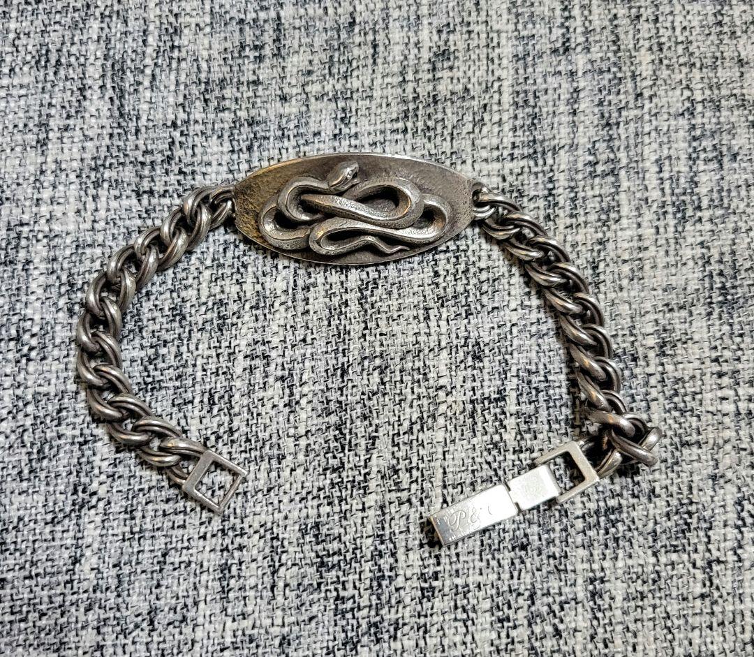 アクセサリー PEANUTS&CO snake plate bracelet m