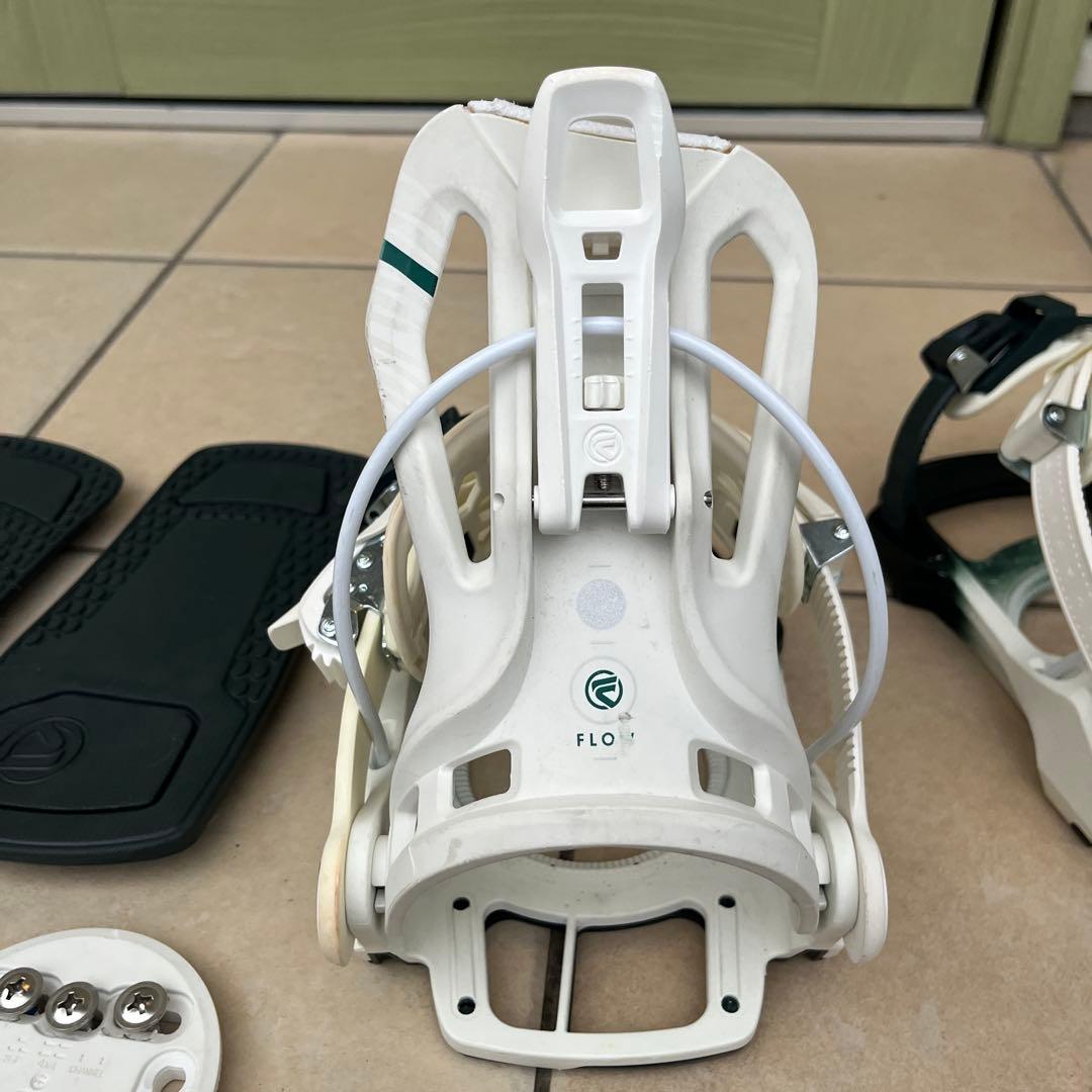 FLOW ビンディング ホワイト/グリーン サイズS