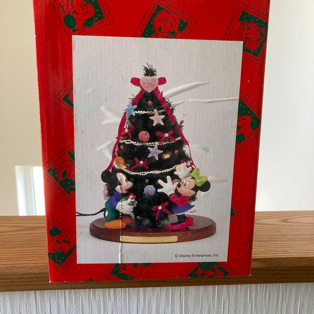 ディズニー　ミッキーミニークリスマスツリーライトフィギュア
