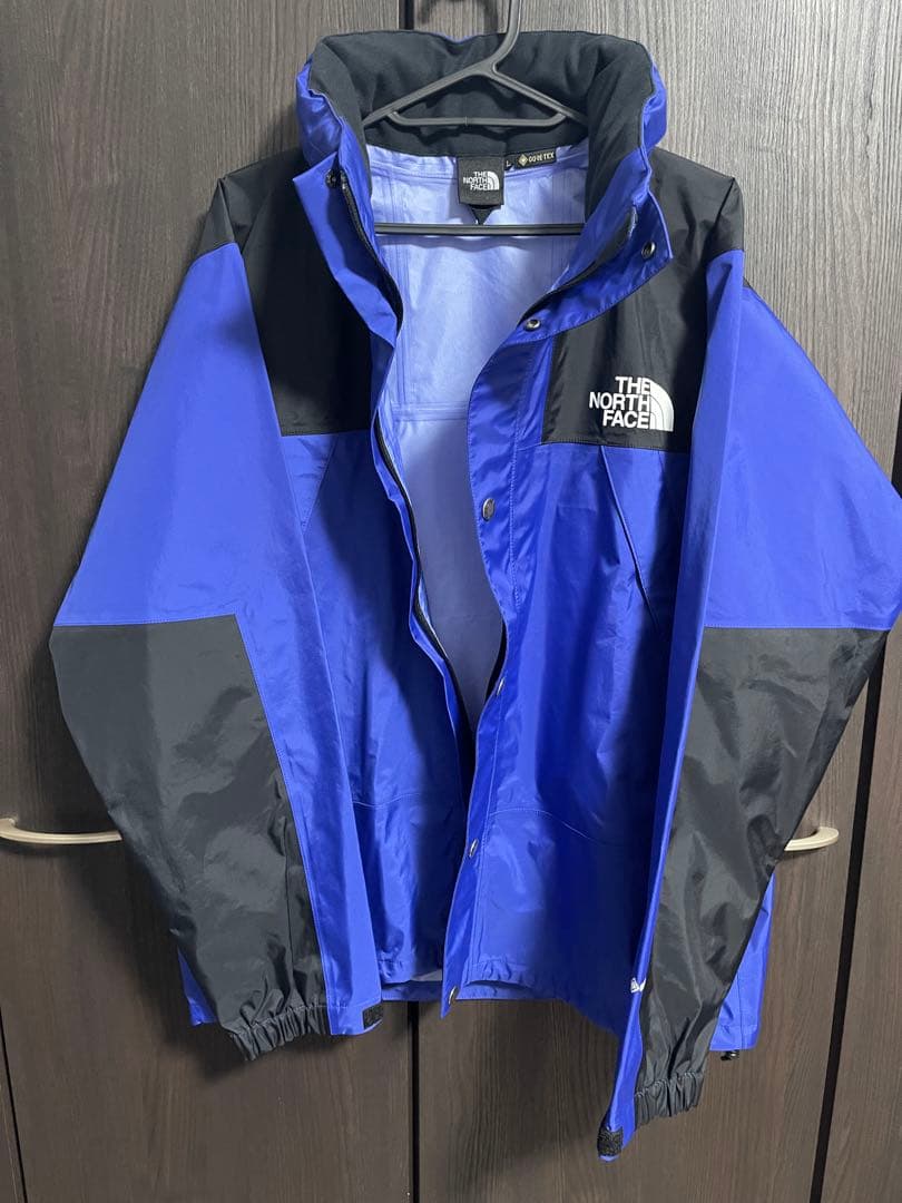 【着用1回】美品　ザノースフェイス　レインテックス　ゴアジャケット　L 青