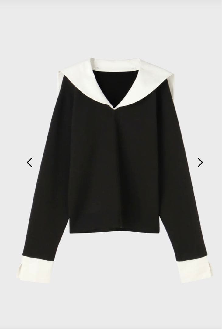 THE TOÉ THE TOE Cochem Sailor Top ブラック