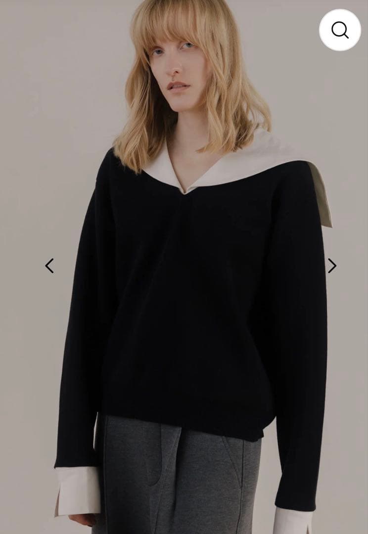 THE TOÉ THE TOE Cochem Sailor Top ブラック