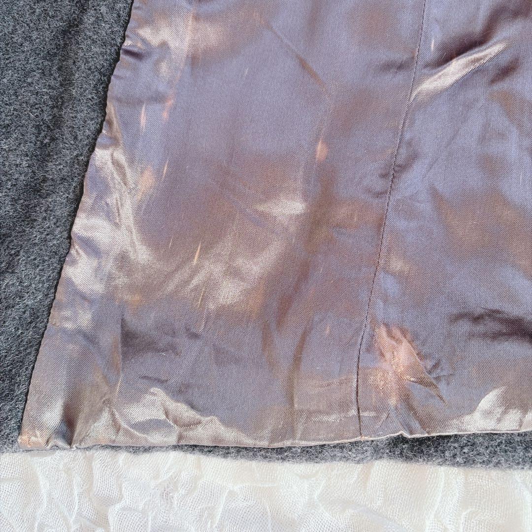 【マックスアンドコー】カシミヤ混 マキシ丈 女優襟 ゆったり ロングコート