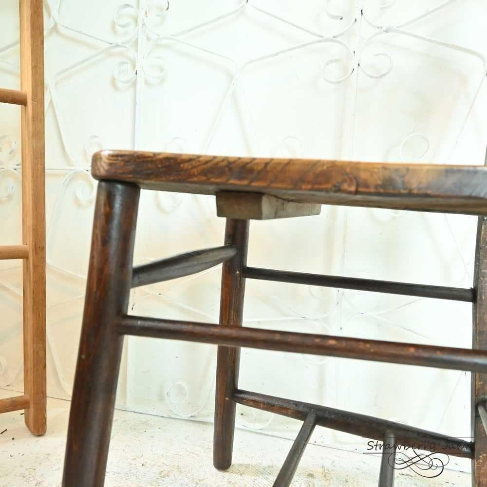 L3705-17-4 英国アンティーク チャーチチェア ダイニングチェア 教会