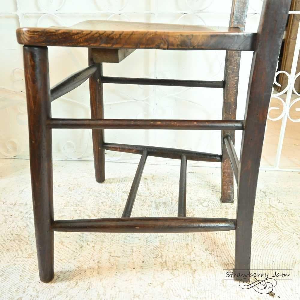 L3705-17-4 英国アンティーク チャーチチェア ダイニングチェア 教会