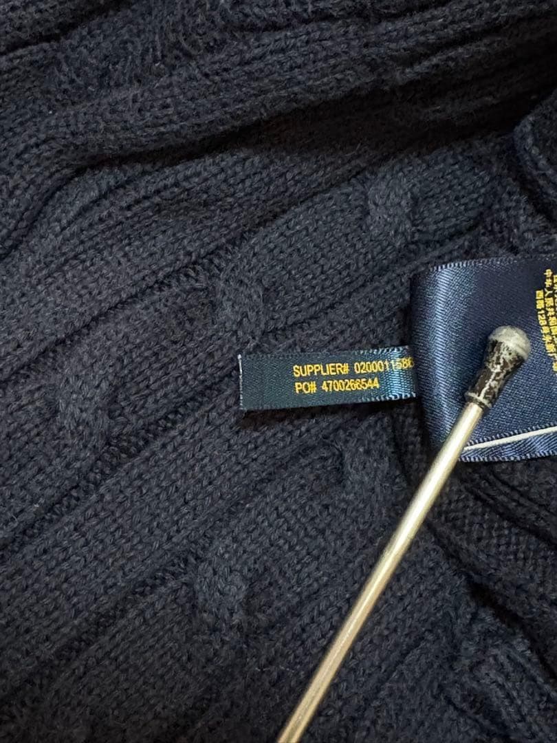 【極美品】POLO RALPH LAUREN ケーブルセーター ポニー刺繍