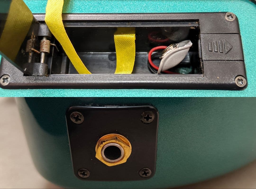 【美品】ZO-3 芸達者 MG ターコイズ アンプ内蔵ミニギター 専用ケース付き