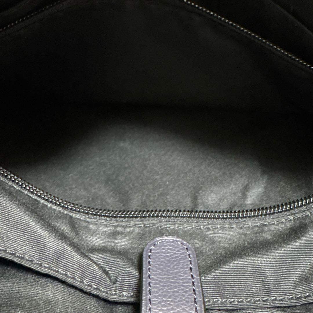 COACH ネイビー 紺 レザー メッセンジャーバッグ ショルダーバッグ