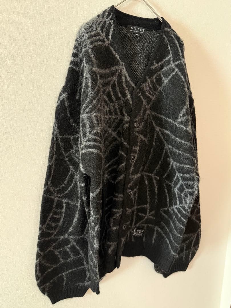 Evilact Spider Knit Cardigan イーヴルアクト　XL