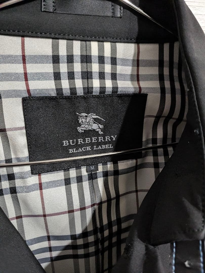 極美品　BURBERRY BLACK LABEL ブラックトレンチコート M