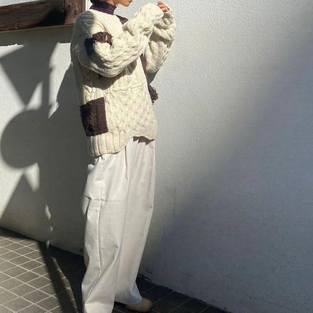 todayful パッチワークハンドニット