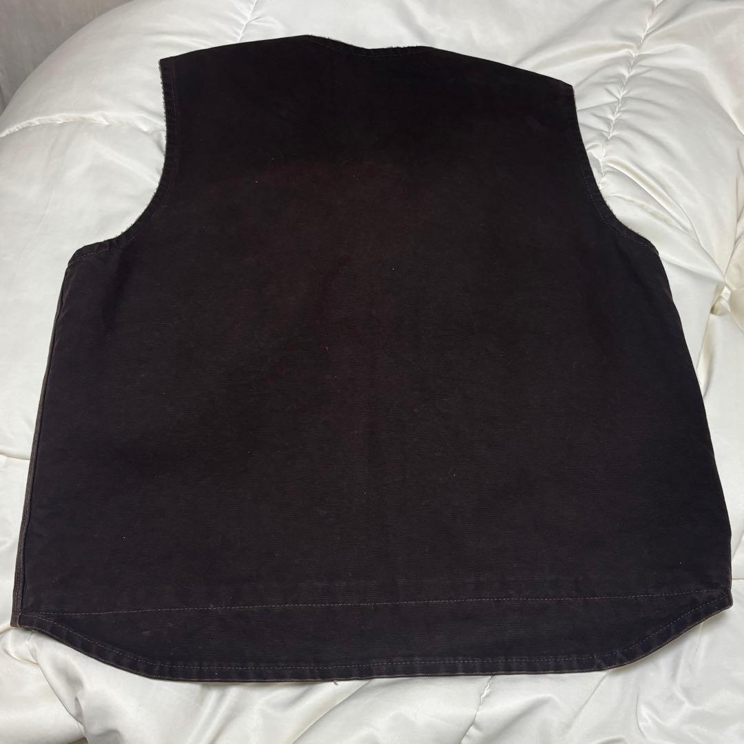 極上 90s カーハート ダックベスト ボア v26 DKB size:L
