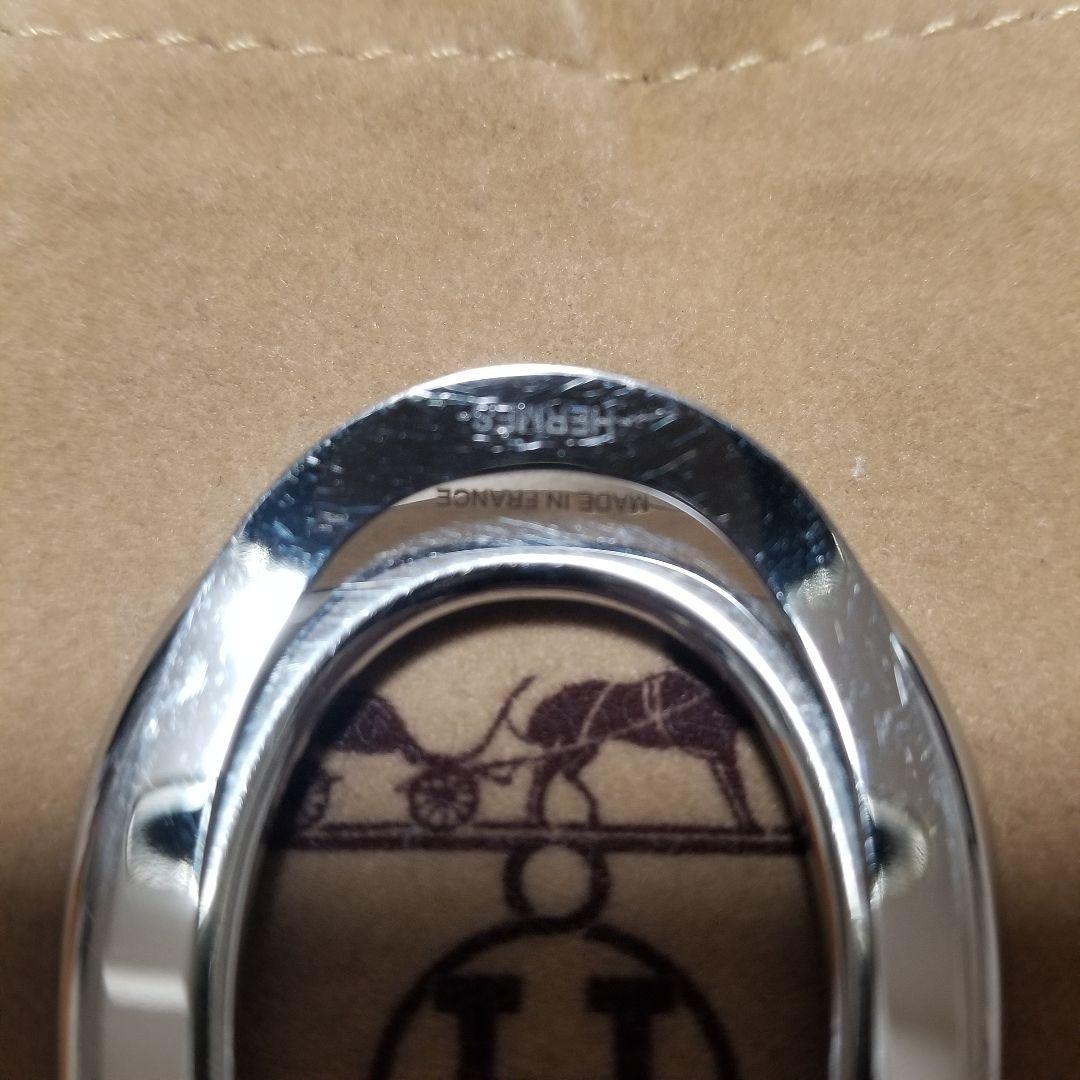 HERMES 馬蹄型マネークリップ シルバー