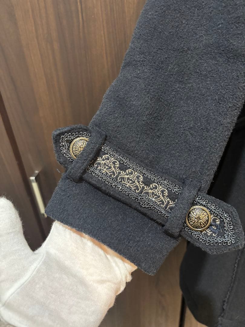 OZZ CROCE 薔薇刺繍スタンドカラーコート