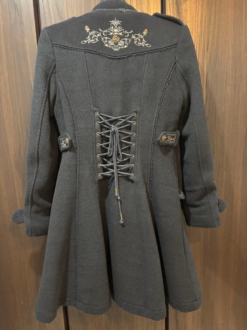 OZZ CROCE 薔薇刺繍スタンドカラーコート