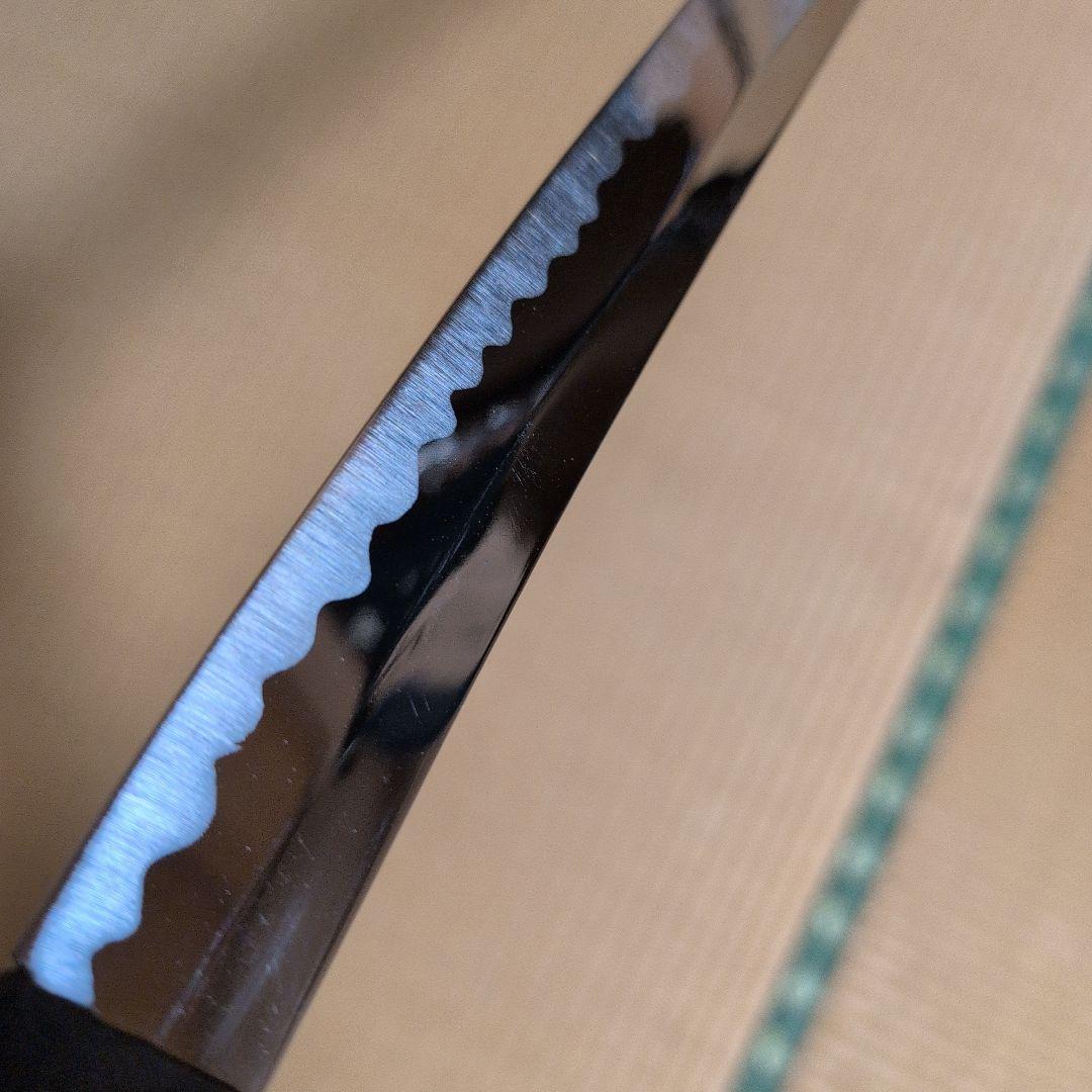 模造刀 (黒石目拵え) 打刀＋脇差し＝二振りセット＋刀掛け台　✰フルセット✰