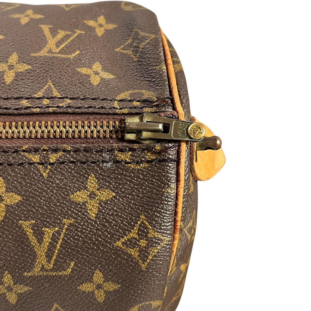 鑑定済　ルイヴィトン　キーポル50　モノグラム　ボストンバッグ　ブラウン　旅行用